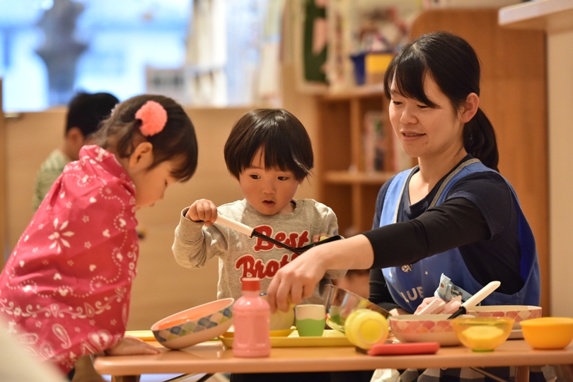 先生と赤ちゃん