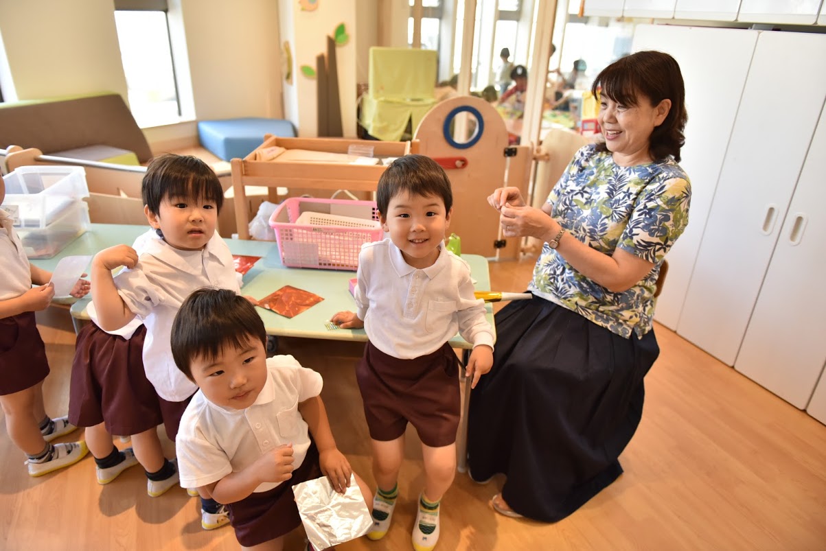 園長先生と事務室遊び