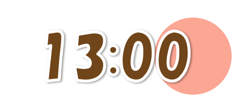 １３時００分