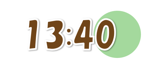 １３時４０分